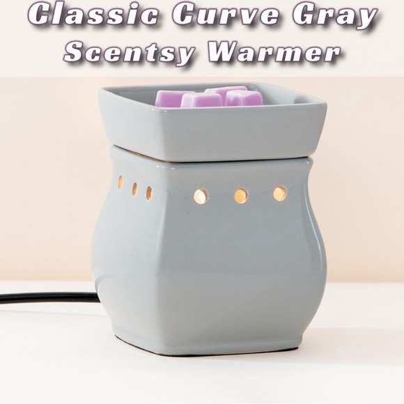 Classic Curve Scentsy Warmer - Gloss Gray - Picture 2 of 3